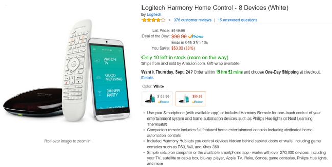 Fotografía - [Alerta Trato] Logitech Harmony Home Control Sólo $ 99 Hasta el 12 pm PST en Amazon - Down Desde $ 150